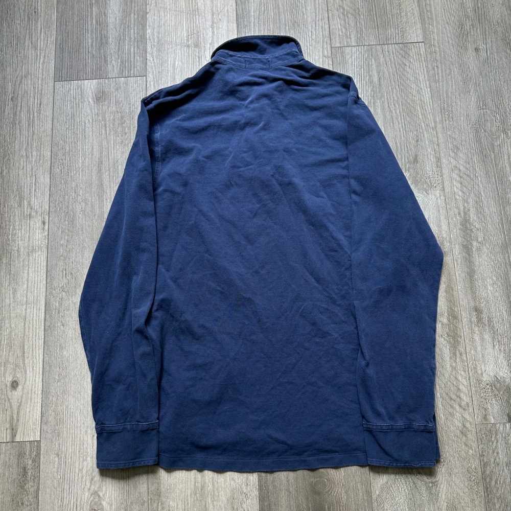 Polo Ralph Lauren Navy Long Sleeve Polo Shirt Men's L Featherweight - Picture 3 of 5